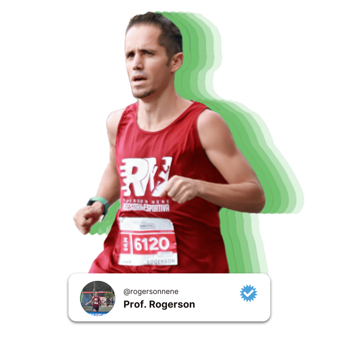 Professor Rogerson correndo
